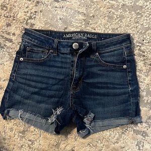 Size 4, high rise jean shorts